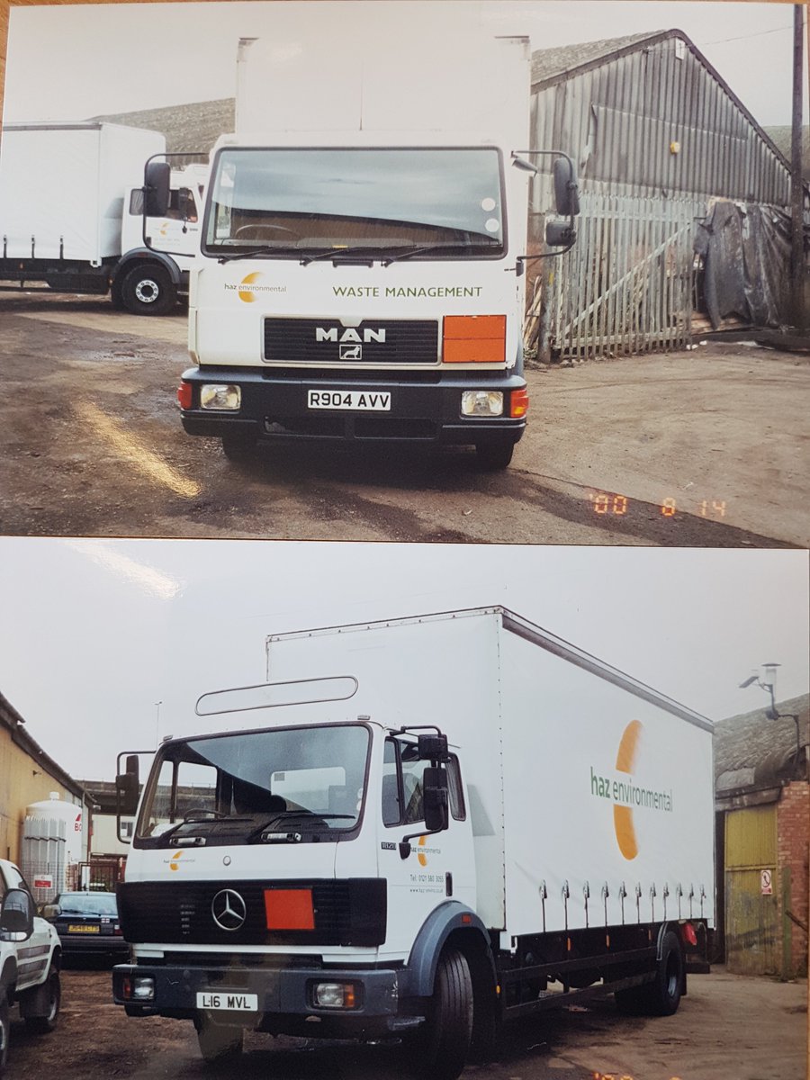 Haz_Enviro's tweet photo. #ThrowbackThursday to when it all began 25 years ago.  How our HGV'S/Tankers have changed over the years. https://t.co/2Q1ZhzrVFo