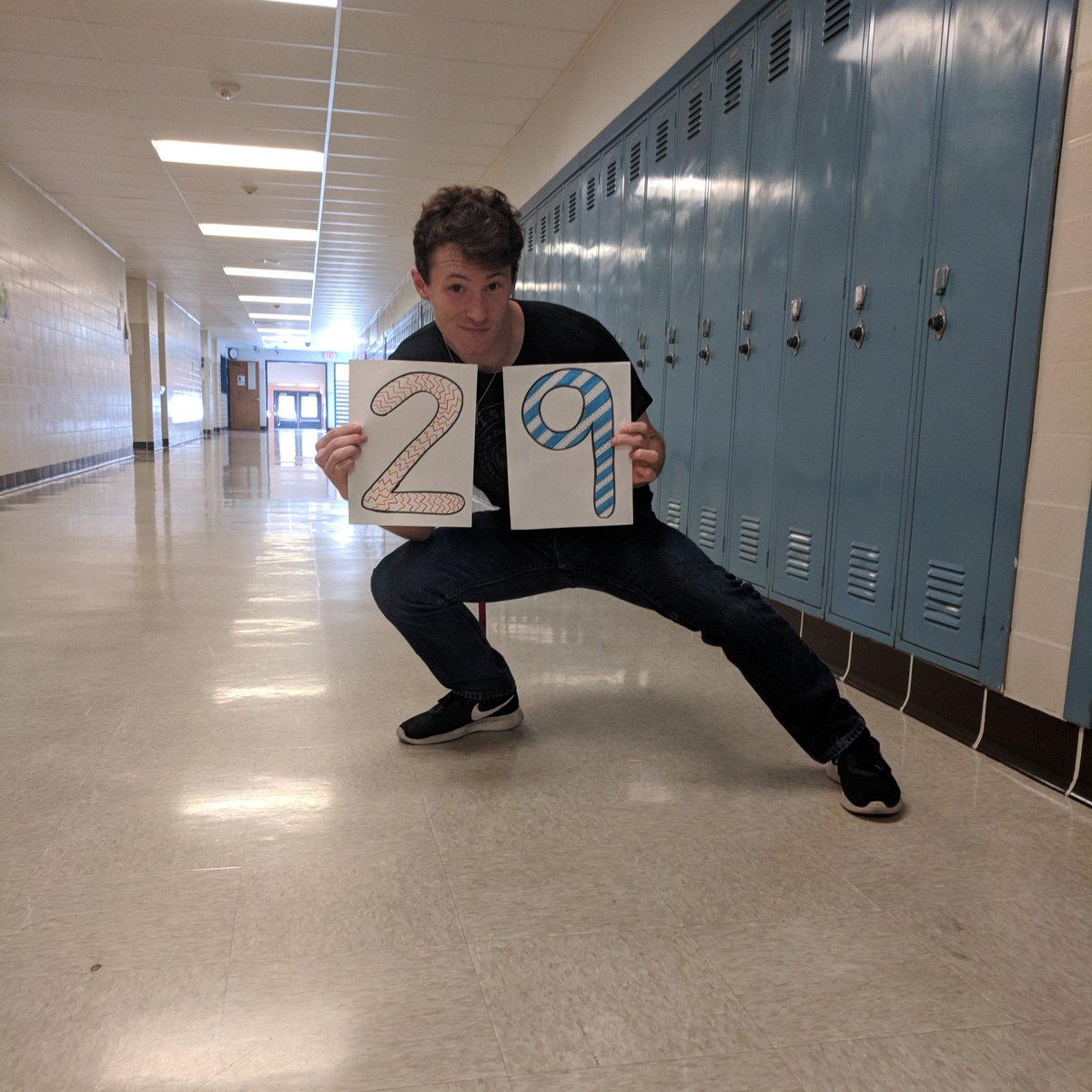 Noah Grunberg is just one of our amazing seniors here at McNary! He's excited to tell you we have 29 days until Graduation!!