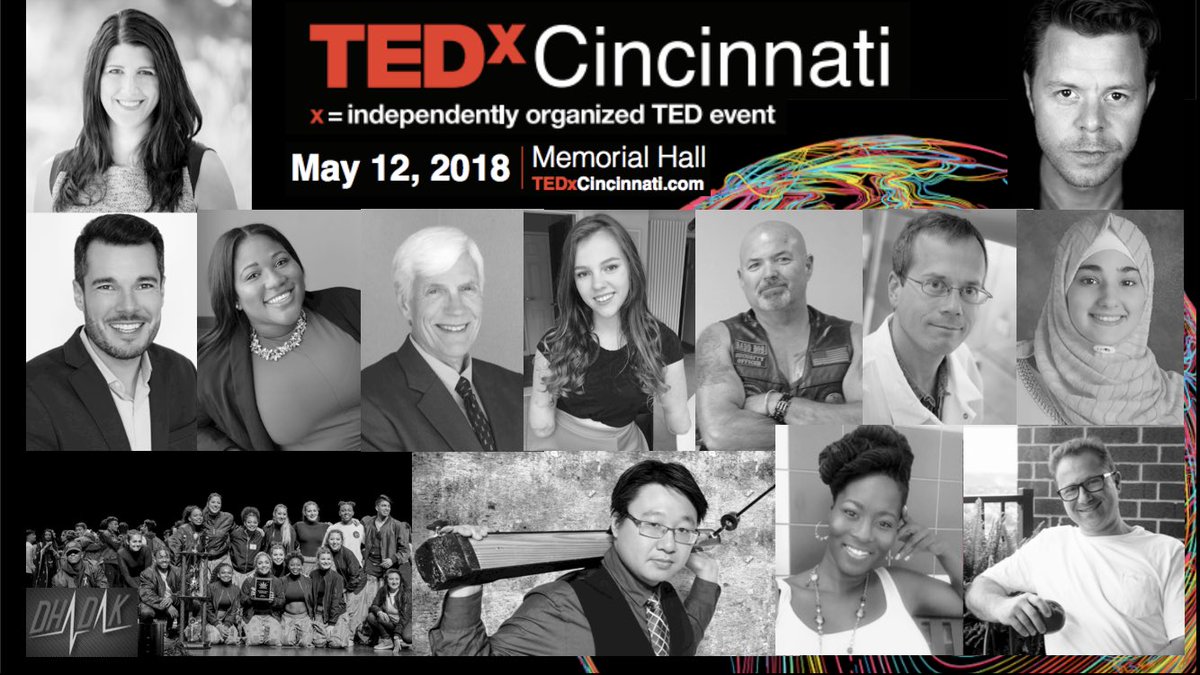 Need a last minute Mother’s Day gift?! 🤔 How about a ticket to TEDxCincinnati this weekend! 🎟 Purchase yours TODAY at TEDxCincinnati.com!💥

1 Emcee and 12 exhilarating Speakers and Performers!