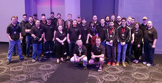 Congratulations to our 2018 Ontario Technological Skills Competition medal winners! 
4 GOLD MEDALS
4 SILVER MEDALS
2 BRONZE MEDALS
Gold Medal winners now advance to The 24th Skills Canada National Competition in Edmonton, AB June 4–5, 2018 <a href="/skillsontario/">Skills Ontario</a> stclaircollege.ca/news/2018/2018…