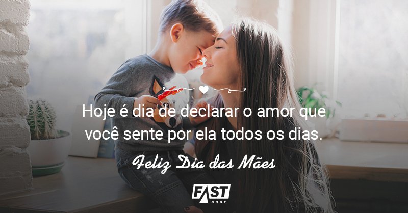 É o que deseja a Fast Shop para todas as mamães seguidoras 👑 <3 #DiadasMães