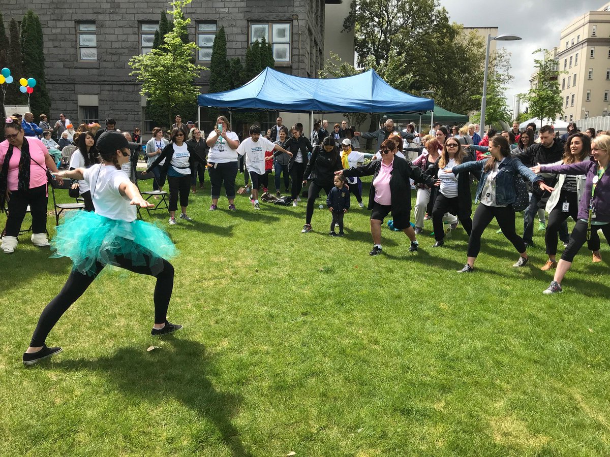 VCHhealthcare's tweet photo. The #StigmaSlayers back for Vancouver Coastal Health’s 6th annual Walk-A-Mile for Mental Health! Thank you to everyone who participated today https://t.co/cZMQTJYuzI https://t.co/ZRDdKo147X