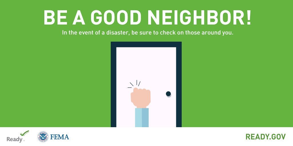 watchusthrive's tweet image. RT @HCEMA: Preparedness is a whole community effort. During a disaster, don't forget to check on neighbors &amp;amp; have arrangements for someone to check on elderly family members. #HamiltonCo