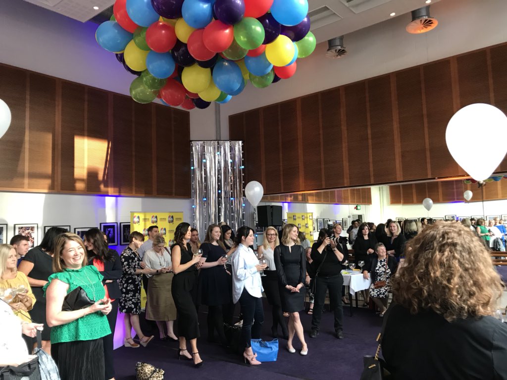 brumhippodrome's tweet photo. We can’t get enough of our fabulous @Candybubbles09 balloon cloud - bet it took plenty of ‘Patience’ to put together too! #LeadingLadies #TakeThatpuns @TheBandMusical https://t.co/auNrYXgQZh