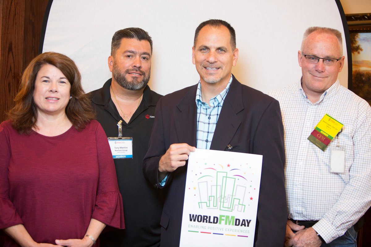 DenverIFMA's tweet photo. @IFMA  The Denver Chapter celebrated World FM Day at our Chapter luncheon this week. We had over 100 attendees to also hear Michael Stanek P.E. present on the best ways to Navigate Efficiencies and Sustainability. https://t.co/4AjCwihZ9T
