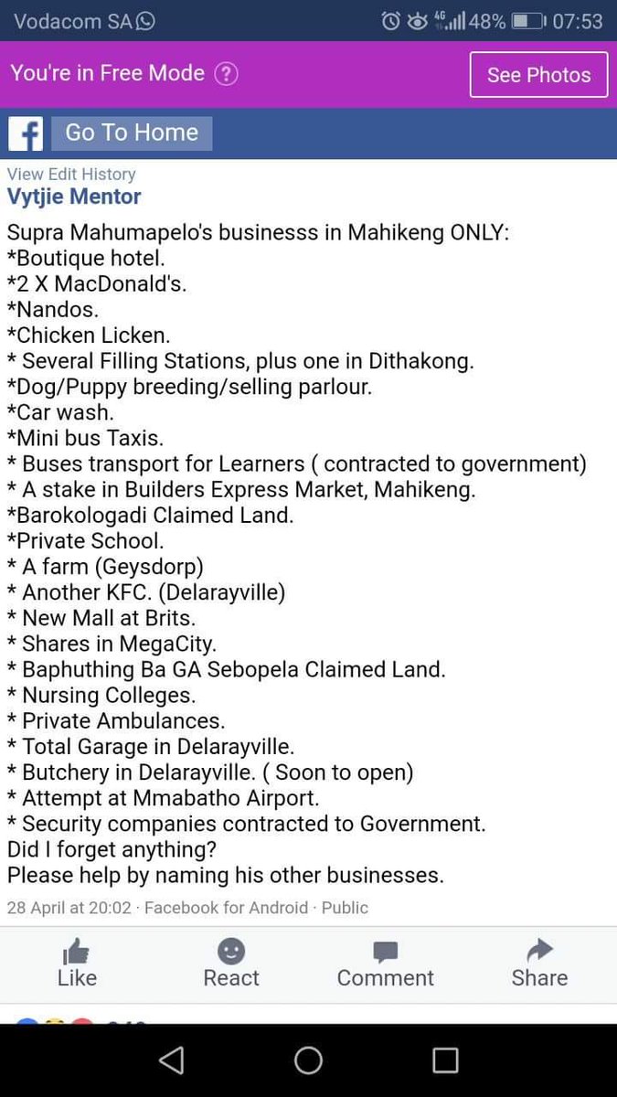 MalumeLwando's tweet photo. So called anti #WMC they hate #CyrilRamaphosa for being a legitimate businessman yet they have so many businesses bought by fraud and stolen money from government and ppl of #NorthWest . #ANC is disgusting shame especially that anti #WMC cartel #SupraMahumapelo #Supramustgo https://t.co/DhD6YramgT