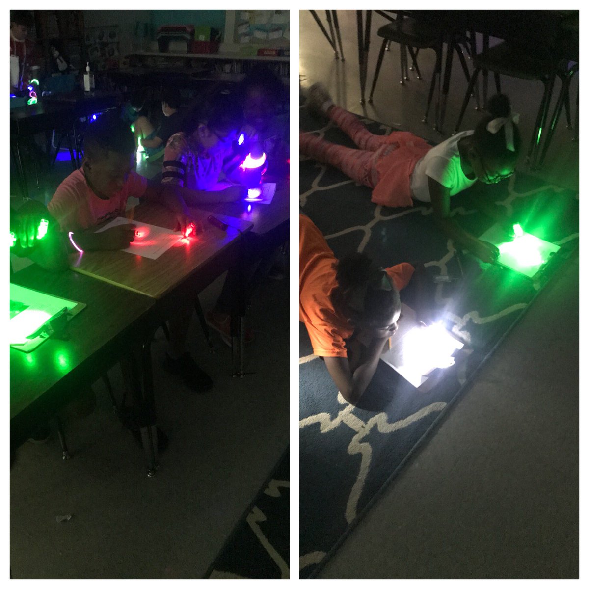 RLEthirdgrade's tweet photo. 3rd graders are the brightest around!  Neon day was a huge success!  @aggietharp   #RLERocketsRock https://t.co/5MaiOmhvA1