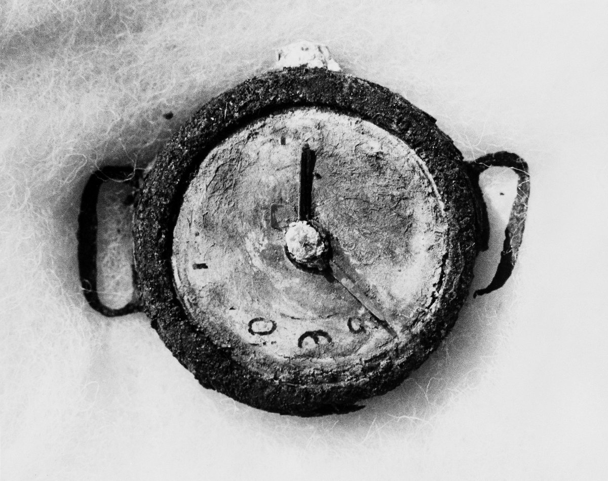 ONU_es's tweet photo. Este reloj quedó parado para siempre a las 8:15 a.m. del 6 de agosto de 1945 tras el bombardeo atómico en Hiroshima. Un penoso recordatorio de los antecedentes que condujeron al fin de la II Guerra Mundial. 

La ONU recordó a las víctimas esta semana:  https://t.co/AYCffJ4z49 https://t.co/FrGhUNduwS