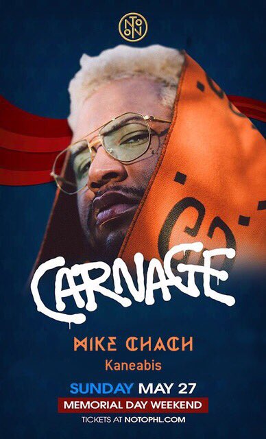 Show announcement !! Coming full circle - I’ll be doing Direct Support set for @djcarnage at <a href="/NOTOphl/">NOTO Philadelphia</a> on Memorial Day ! This is gonna truly be massive 🔥🔥🔥