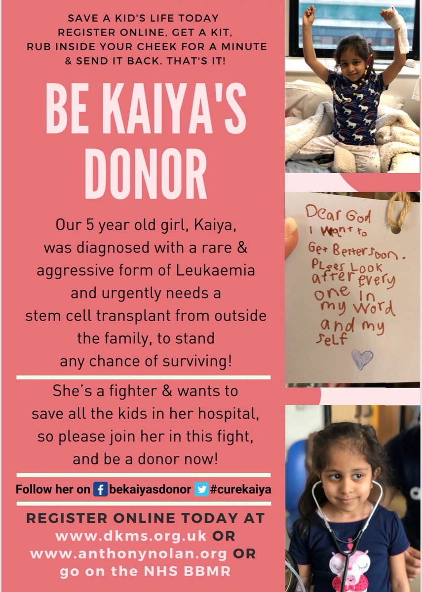 HatulShah's tweet photo. Please help share this for beautiful Kaiya, a dear friend and classmate of Our daughter. She desperately needs to find a stem cell match and need you to share and support her plea 
#curekaiya #bekaiyasdonor https://t.co/FBfzuqMnSY