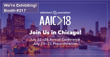 BrightBrainer's tweet photo. BCI presents BrightBrainer BBX at #AAIC18 in Chicago from July 22 - July 26. Come visit us at booth #217! #ENDALZ https://t.co/fBifArcRzY