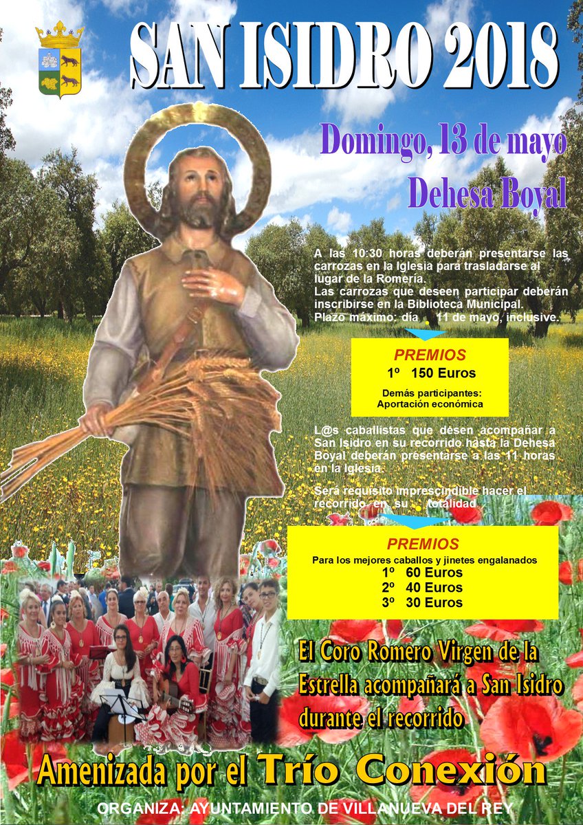 Villanueva del Rey (@aytovvadelrey) on Twitter photo El próximo domingo celebramos nuestra Romería de #SanIsidro2018, os esperamos! <a href="/RadioPenarroya/">Radio Peñarroya Cadena SER</a> <a href="/infoguadiato/">infoguadiato</a> El próximo domingo celebramos nuestra Romería de #SanIsidro2018, os esperamos! <a href="/RadioPenarroya/">Radio Peñarroya Cadena SER</a> <a href="/infoguadiato/">infoguadiato</a>