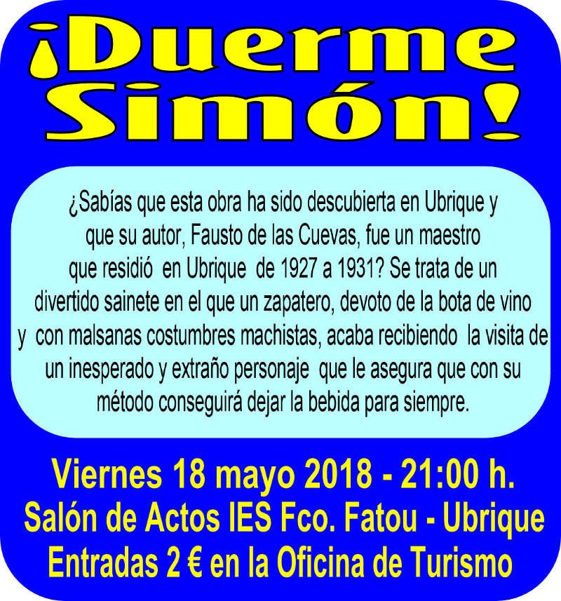 ¡Nuevo evento! Representación Taller de Teatro para Personas Mayores de Ubrique - bit.ly/2KS55r1
#Localizalo #Ubrique #Teatro #Mayores