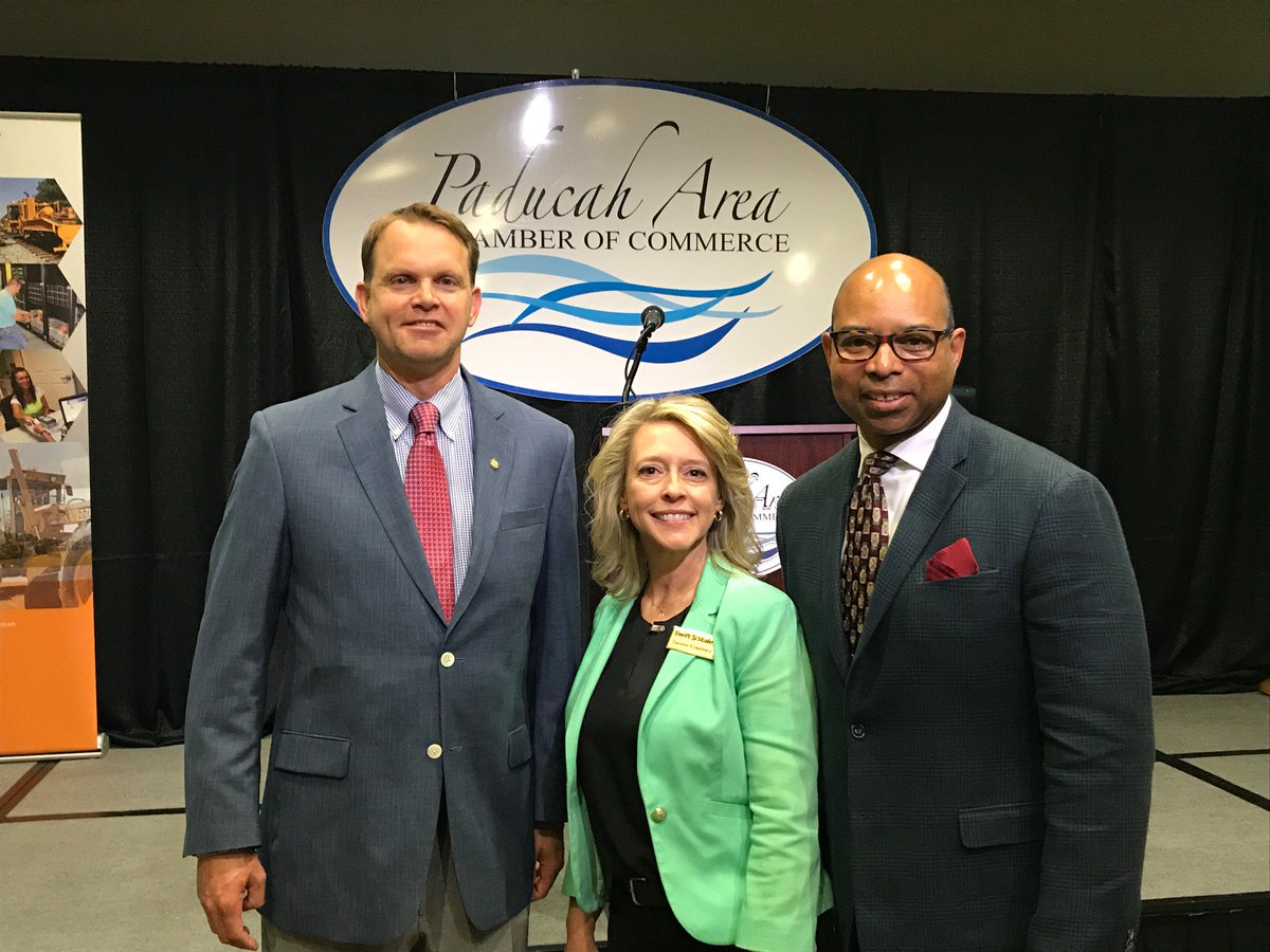 CEDkygov's tweet photo. CED's Brian Mefford is celebrating Small Business Month in Paducah. The Paducah Area Chamber of Commerce along with Swift and Staley featured spotlight business members at the Power in Partnership Breakfast. #YouCanDoItInKy #StartupWeekInKy #StartupWeek #WeAreKy #KyInnovation https://t.co/uHNER15lWB