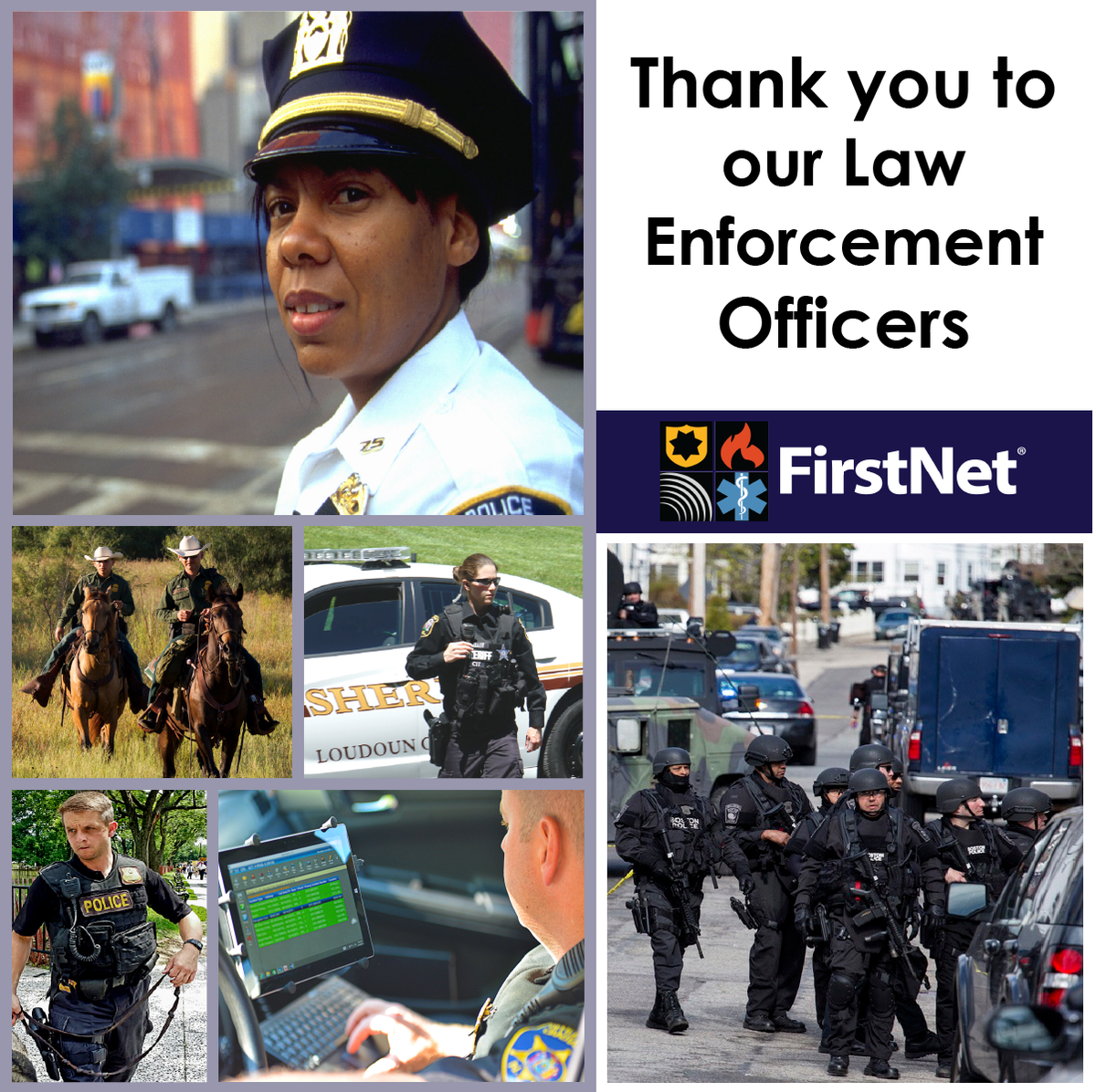 FirstNetGov's tweet photo. A time to honor those who put it all on the line #thankyou 
#PoliceWeek2018 #WeServeYou https://t.co/QCdaDpNHo8