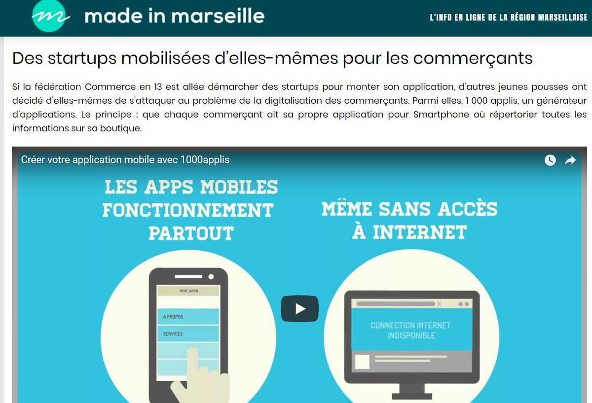 1000Part_MD's tweet photo. @1000Applis est cité ds un article @MadeMarseille pour souligner les initiatives pour redynamiser les Centres Villes. #CommerceEn13 avec #AudreyLucchinacci mobilise les énergies pr proposer les meilleures solutions aux associations des commerçants du 13.
https://t.co/FfyOVvIJh2 https://t.co/6icLQQwQZn