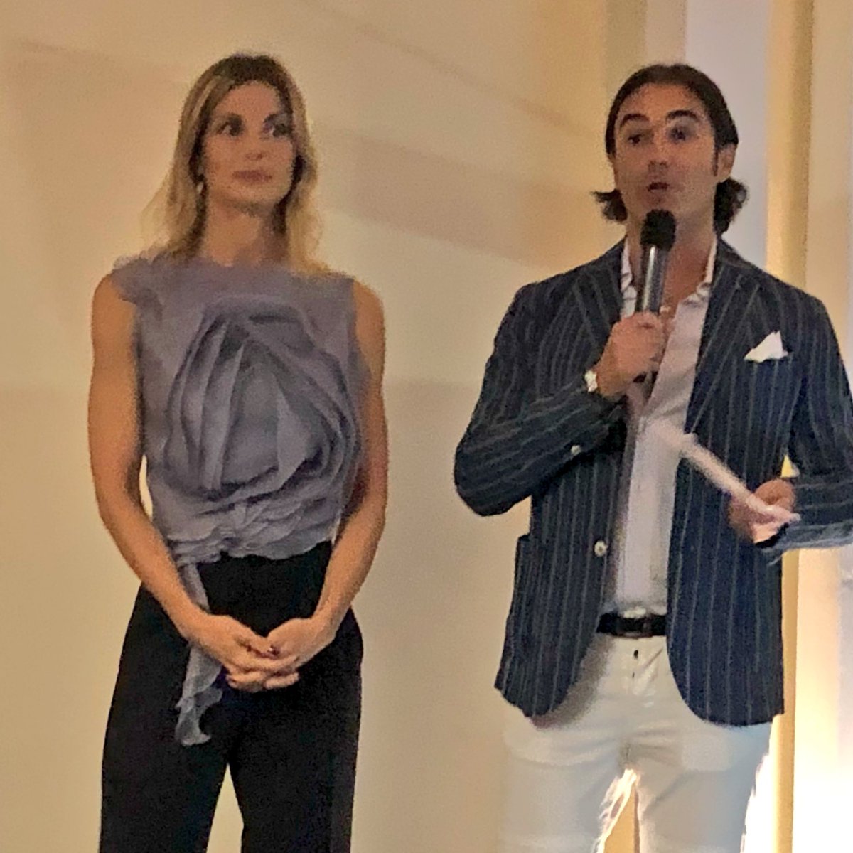 Clazzati's tweet photo. Alla serata Sipo si parla di stile di vita #green #romagnastyle con Massimiliano Ceccarini e Martina Colombari.  #macfrut2018 https://t.co/9opNQ3yiQU