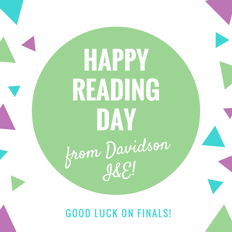 Happy Reading Day from Davidson I&amp;E! The school year is coming to an end, but keep an eye out for us next year at the new Hurt Hub!