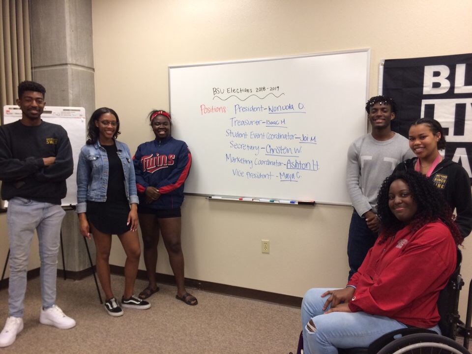 stanstatebsu's tweet image. That’s a wrap! S/O to everyone who came to our end of the year pj potluck. Also congrats to our graduating seniors, winners of the superlatives and our new E-Board! Can’t wait until next semester✊🏿 #blackexcellence #stanstatebsu #uniteupliftuprise