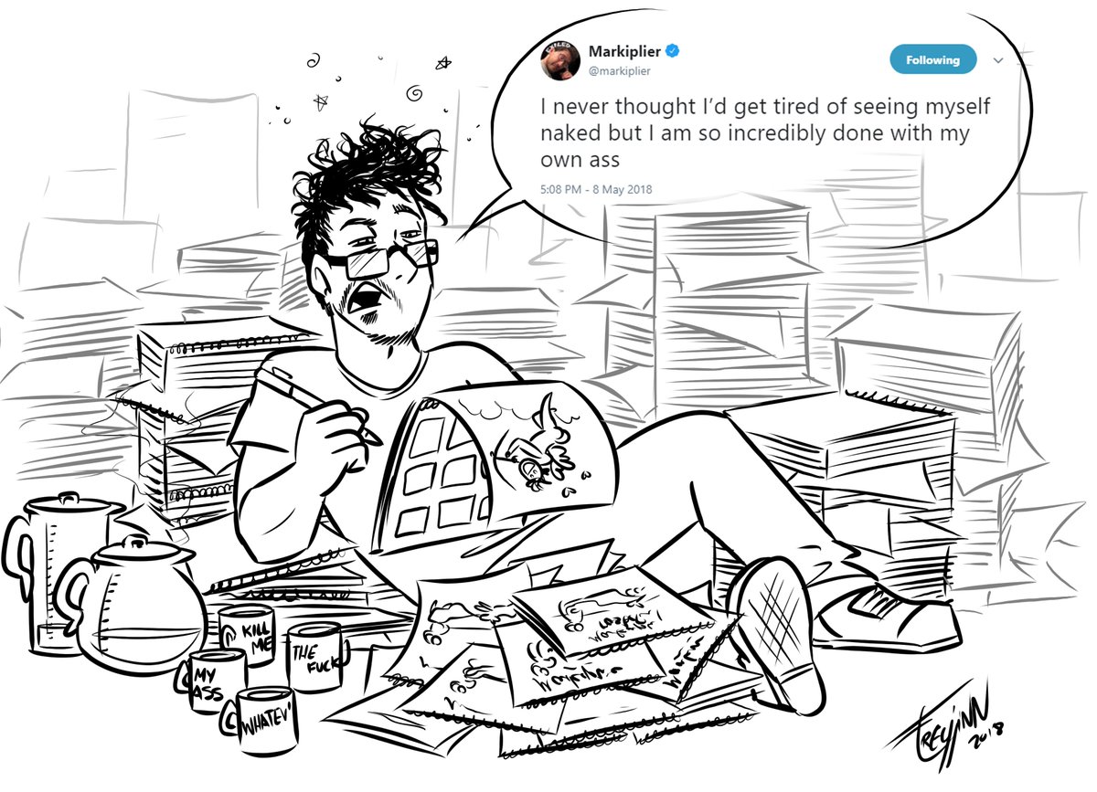 freyjinn's tweet photo. I'm not sure you will survive this huge amount of asses @markiplier #MarkiplierIsExiled https://t.co/pscpysX4CW