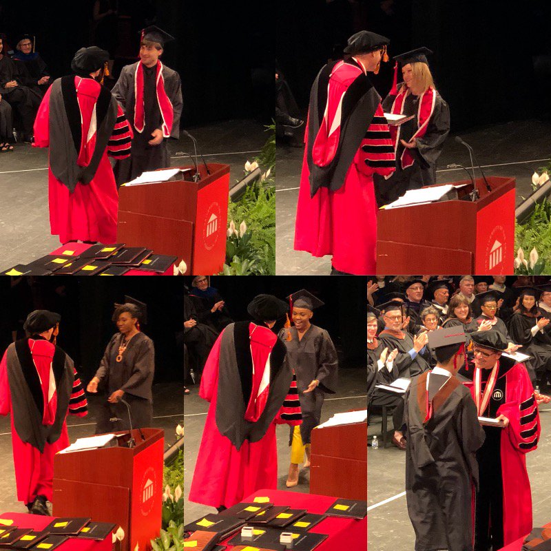 UArts's tweet photo. Congrats to President's Award recipients Alex Delcourt #InstrumentalPerformance, Katie Murphy #CreativeWriting, Loveis Wise #Illustration, Breyanna Maples #Dance, + grad student Siyuan Liu #StudioArt. #UArts18 #ClassOf2018 #UArts #Commencement2018 #Graduation #ThePlaceOfChoice https://t.co/rLJUX7m3cg