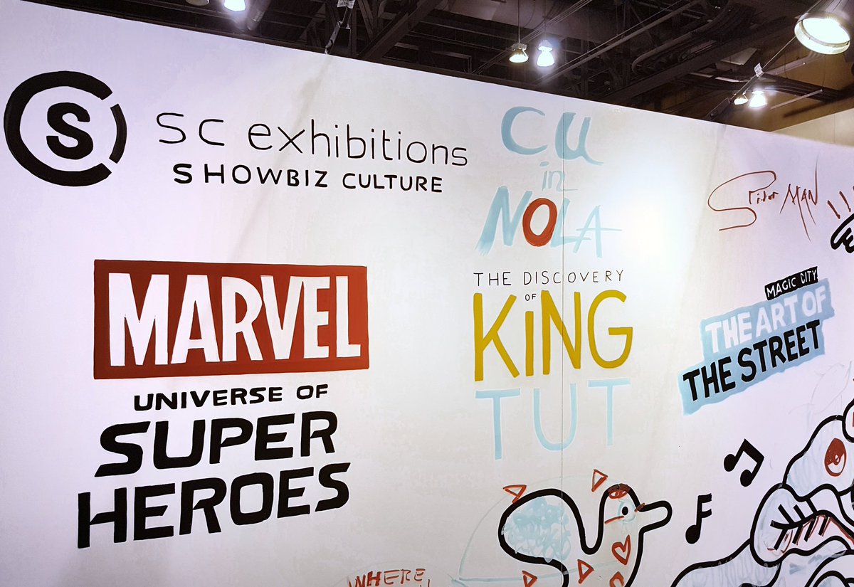 ShowbizCulture's tweet photo. Thanks to everyone who stopped by for coffee, conversation, #COLORME and cool super hero selfies at #Booth3012 and #AAM2018. We'll see you next year in New Orleans!
#AAMSMJ #phoenix #marvel #kingtut #magiccitylife #scexhibitions #showbizculture #NOLA #AAM2019 https://t.co/avZ9uQ0C7Q