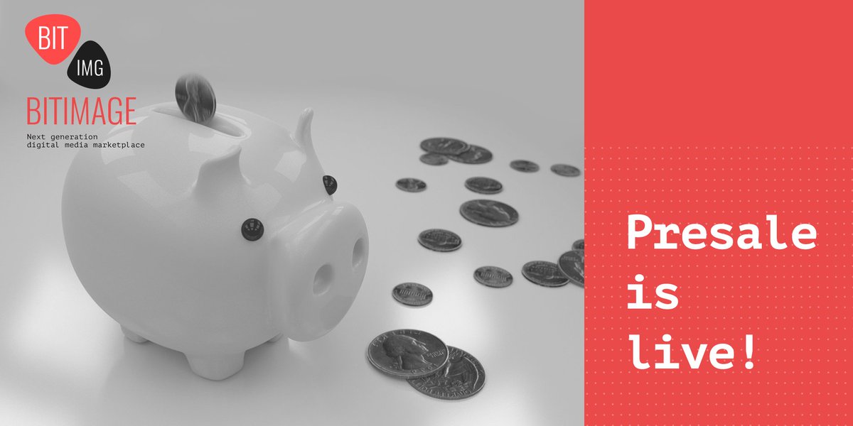 BitImage_io's tweet photo. We just want to remind you that #BitImage #presale is live! Click the link to join the nextgen digital media #marketplace! https://t.co/Vow2BCMdKV https://t.co/b2KrD3mocR
