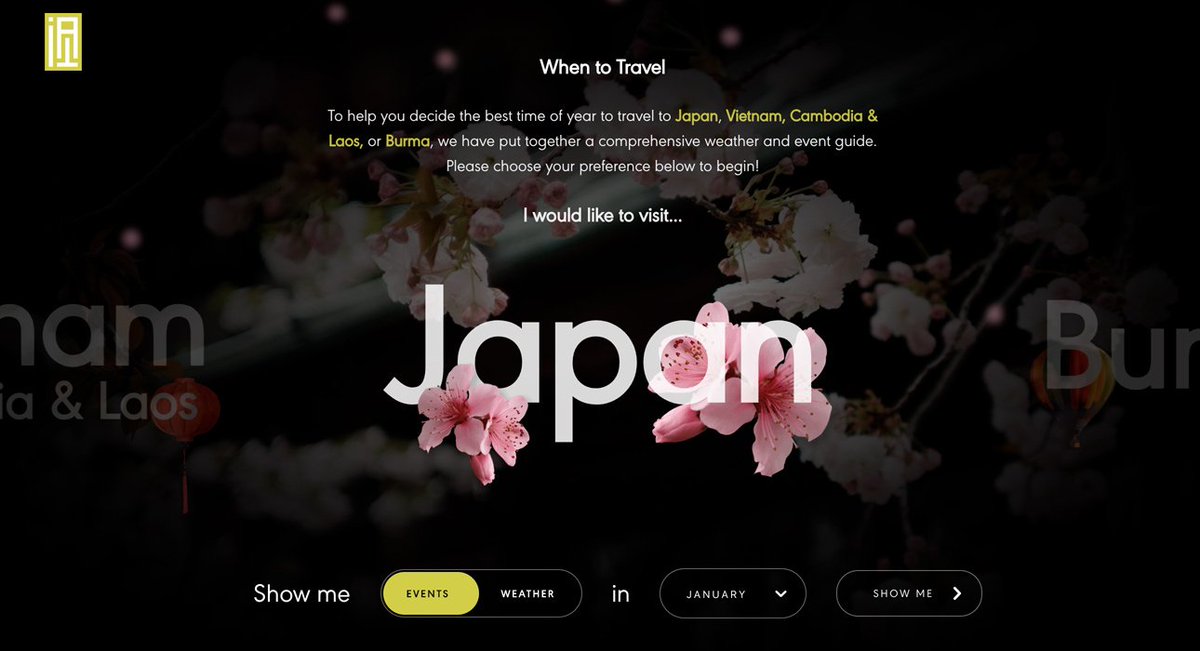 awwwards's tweet photo. When to Travel by Green Chamaleon  wins #SOTD May 10th 2018  https://t.co/IDOdU6VD2D https://t.co/E5S0A1roxc