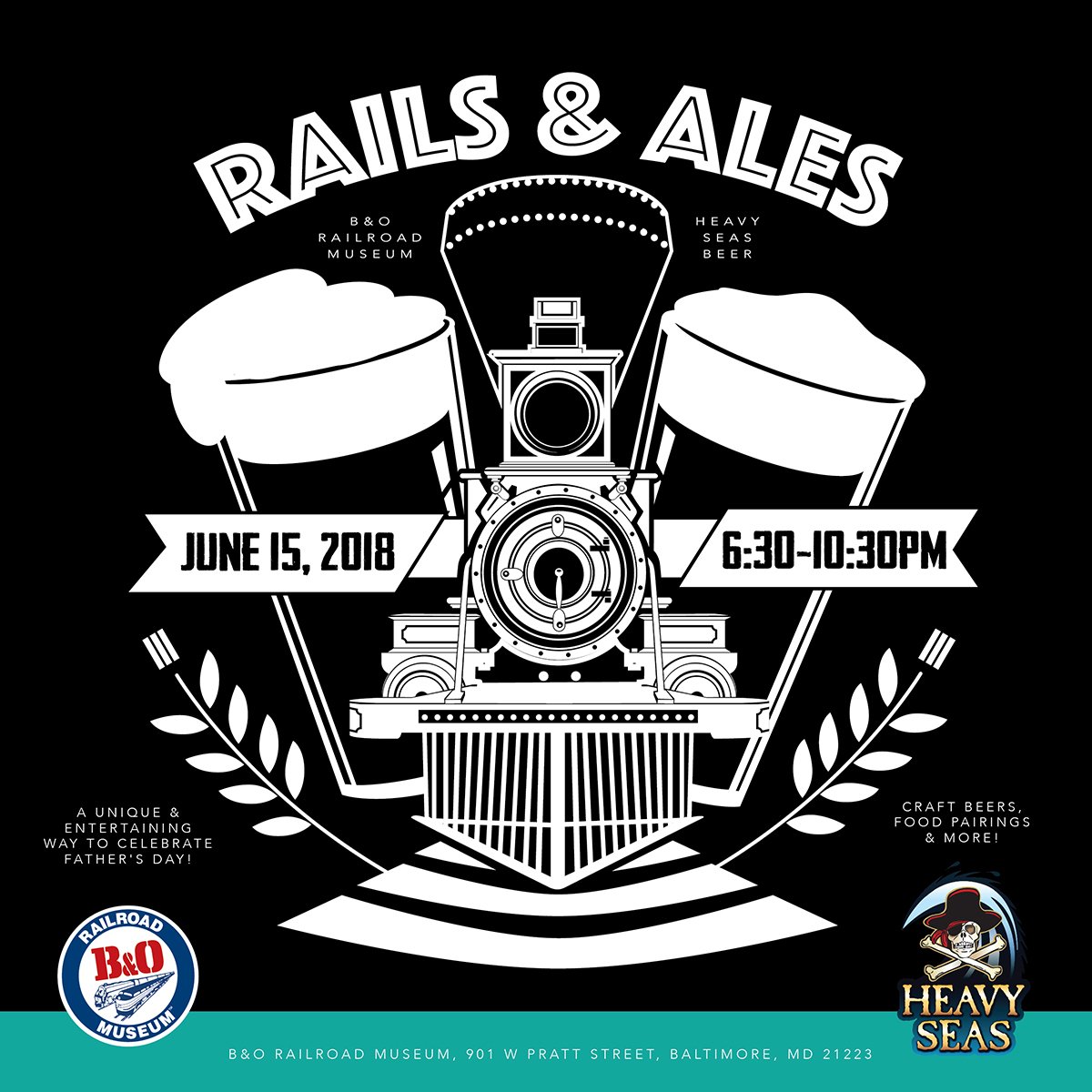 nat_railroad's tweet photo. The B&O Railroad Museum and Heavy Seas are partnering to bring you an evening of tastings with the rails on June 15. Get your tickets today for Rails & Ales at https://t.co/9V6Ba2CGEp.
#HeavySeasBeer #craftbeer #marylandbeer #AmeriCannon #MDFirst https://t.co/3KAzc5v76p