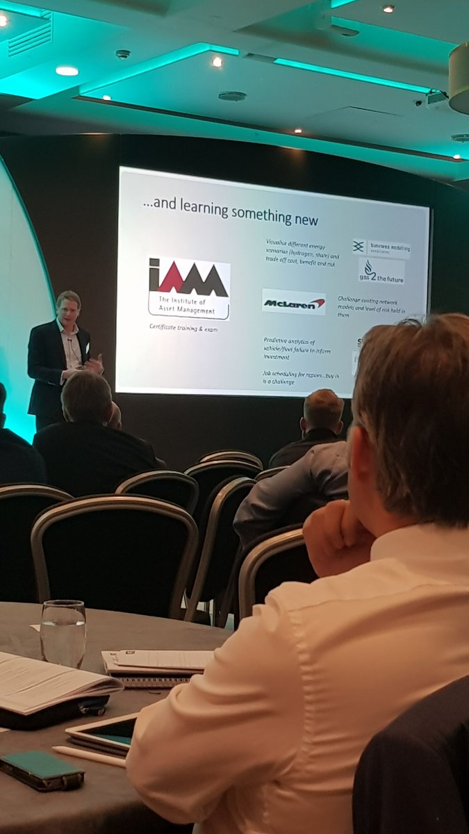 SMGInnovative's tweet photo. Nick Phillips from @NGNgas talking about their journey using advanced analytics at the @wwtlive #waterasset including @bma_analytics gas2thefuture project.  👍 https://t.co/fI4j67kEaz