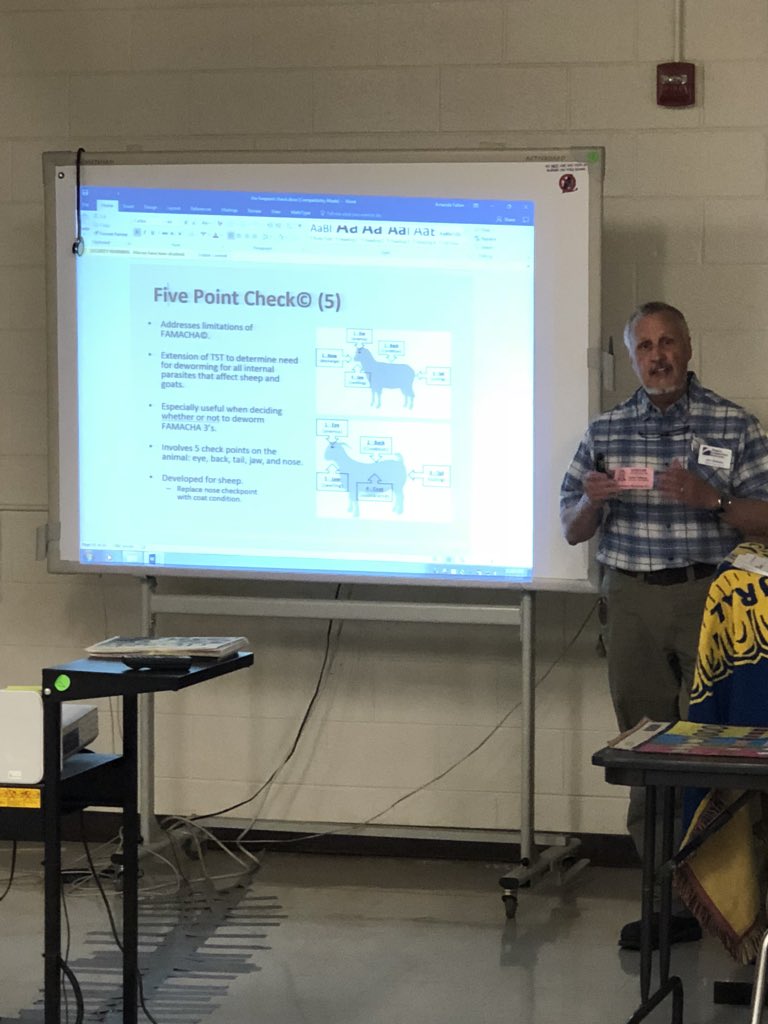 MTC_VetScience's tweet image. State FAMACHA CERTIFICATION ! Thank you Jim Hillary w Loudoun Extention and VT