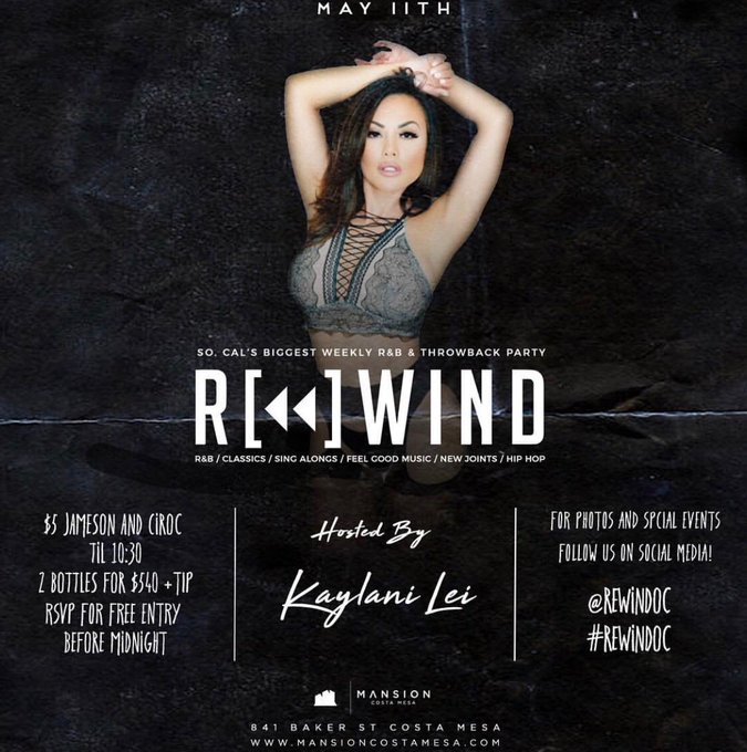 Orange County! Join me tomorrow night 5/11 at Mansion Costa Mesa🎉 part party https://t.co/dt3RM1KPFP<a href="/tag/netflixandchillposition"class="tags"><span>#netflixandchillposition</span></a>