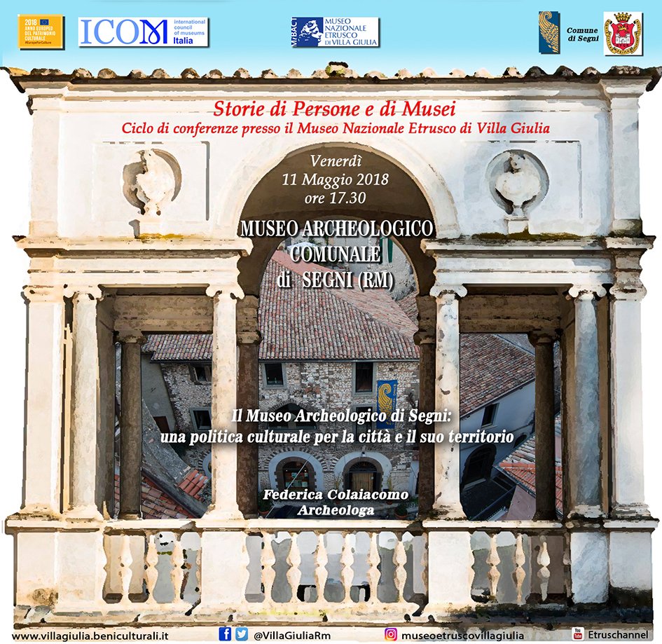 FedericaColaiac's tweet photo. @MuseoSegni @SegniProject #museosegni c'è a #villagiulia domani ore 17.30 https://t.co/VLuE6khbtm
