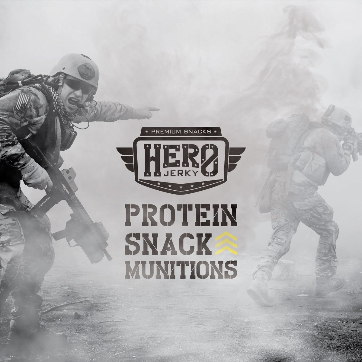 HeroJerky's tweet photo. The perfect #snack with enough #protein to help you fight through your day. 👊 #beefjerky #Militarysupport #herojerky https://t.co/xZBGVKqtz5