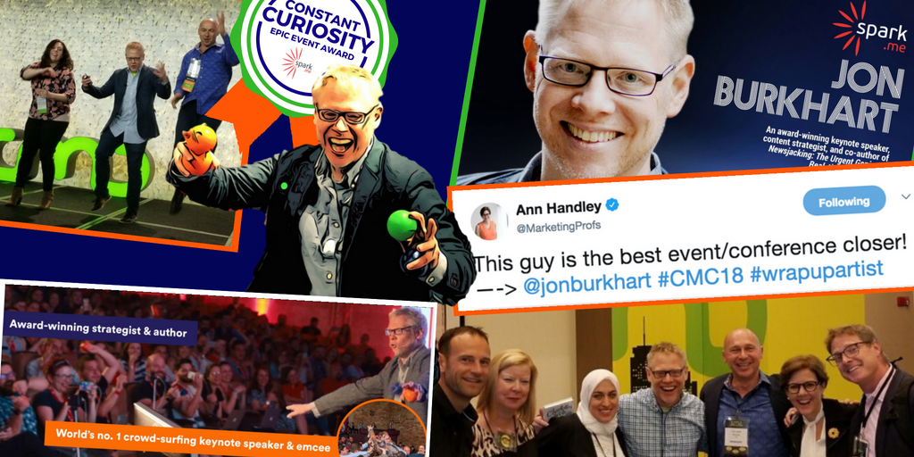jonburkhart's tweet photo. Regardless of whether I'm giving my fave #wrapartist closing keynote/event summary or just a regular talk, one of my highlights of the year is @sparkdotme. It's in exactly 2 weeks. My talk: Constant Curiosity: Fortune Favours the Firecracker Questioner. Let's do this. #SparkMe18 https://t.co/q8yOguMSWv