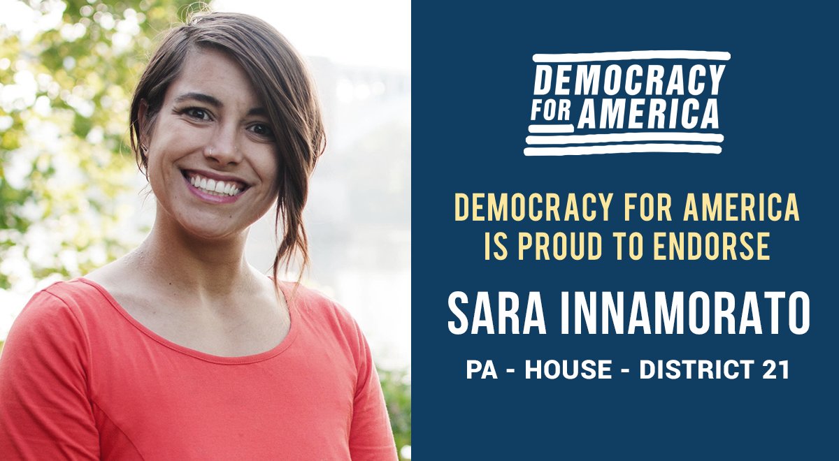 DFAaction's tweet photo. A lifelong resident of the #Pittsburgh area & champion for PA women, @Innamo is committed to putting people -- not corporations -- first when making decisions in Harrisburg. We're thrilled to back her race for PA House District 21 in the #PAPrimary #May15Primary. #TurnPABlue https://t.co/EJAOFWhwyY