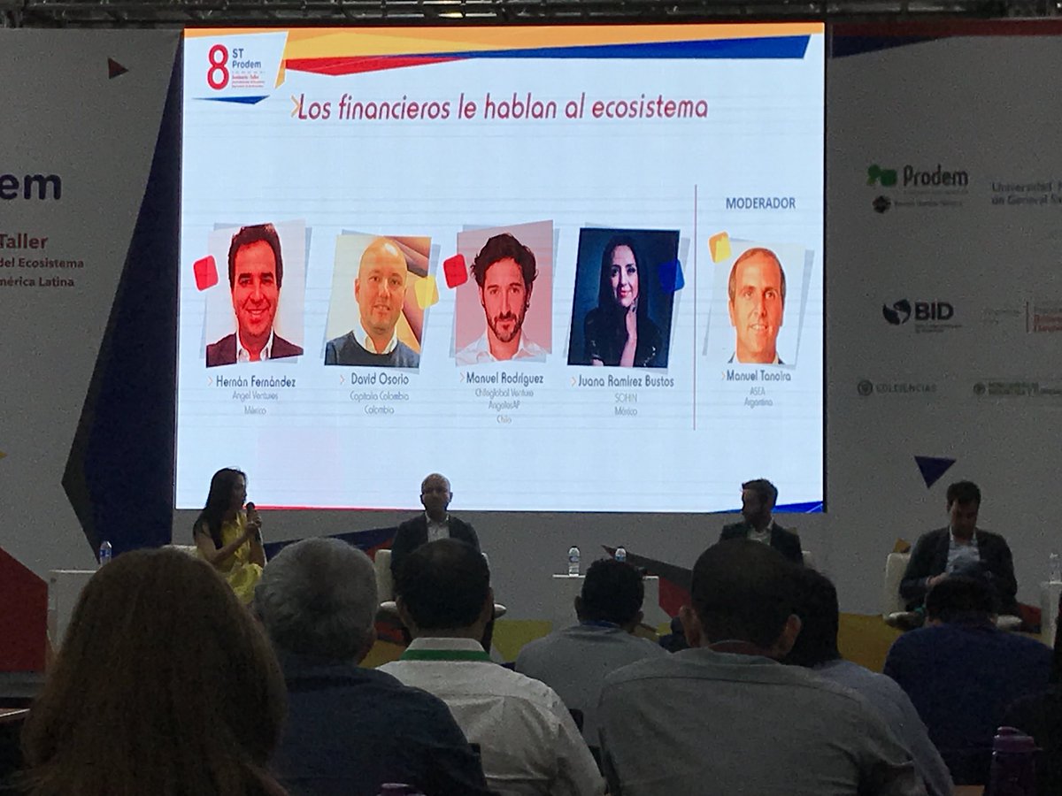 UtecVentures's tweet photo. “Queremos invertir en startups que sean líderes de su vertical en America Latina” fondos de inversión #STProdem2018 #STProdemMedellin @AngelVenturesMX https://t.co/NSRJhBjmo0