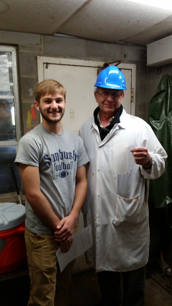 gobluestreaks's tweet photo. Yesterday, Max Corso toured the J. H. Routh Packing Company with the Global Internship Program. Max is interested in learning about Animal Science and Quality Control.  Routh Packing will become a partner in the #SCSGIE program next year. Check out these photos from their tour! https://t.co/EksB3KRkxm