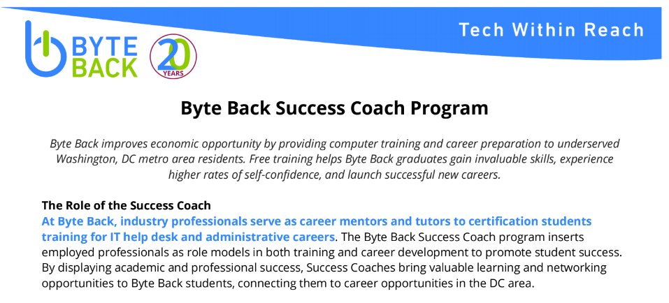 PriyankaKomala's tweet photo. Hey #DCtech – want a more inclusive and diverse tech sector? Become a @ByteBackDC Back Success Coach and help make it happen! https://t.co/VnMLVyaiOz #AskmeAboutNGC #ngcbytesback #dctech https://t.co/at23ndqqpH