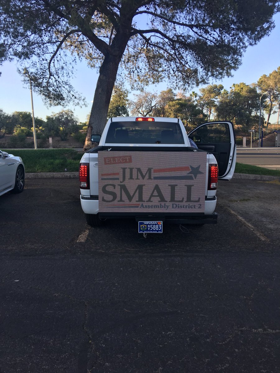 jim4nevada's tweet photo. The campaign is using a variety of ad venues to get out our message. #ThinkBigVoteSmall #AD-2. #LetsWinThis. #ConservativeAkternative https://t.co/O9LAU0yqzV