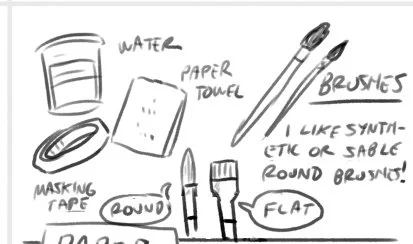 some snippets of a one-sheet how-to mini I'm putting together last minute : > Will publish the whole thing when I get home from TCAF 