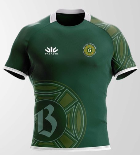 PLEASE RT: We are proud to announce that we have agreed a deal with @PaladinSportsUS to supply our uniforms for the 2018 season. 

Anyone interested in ordering a jersey, please email info@boston13s.com
(Photo is original mock-up. Sponsors will be added before production)