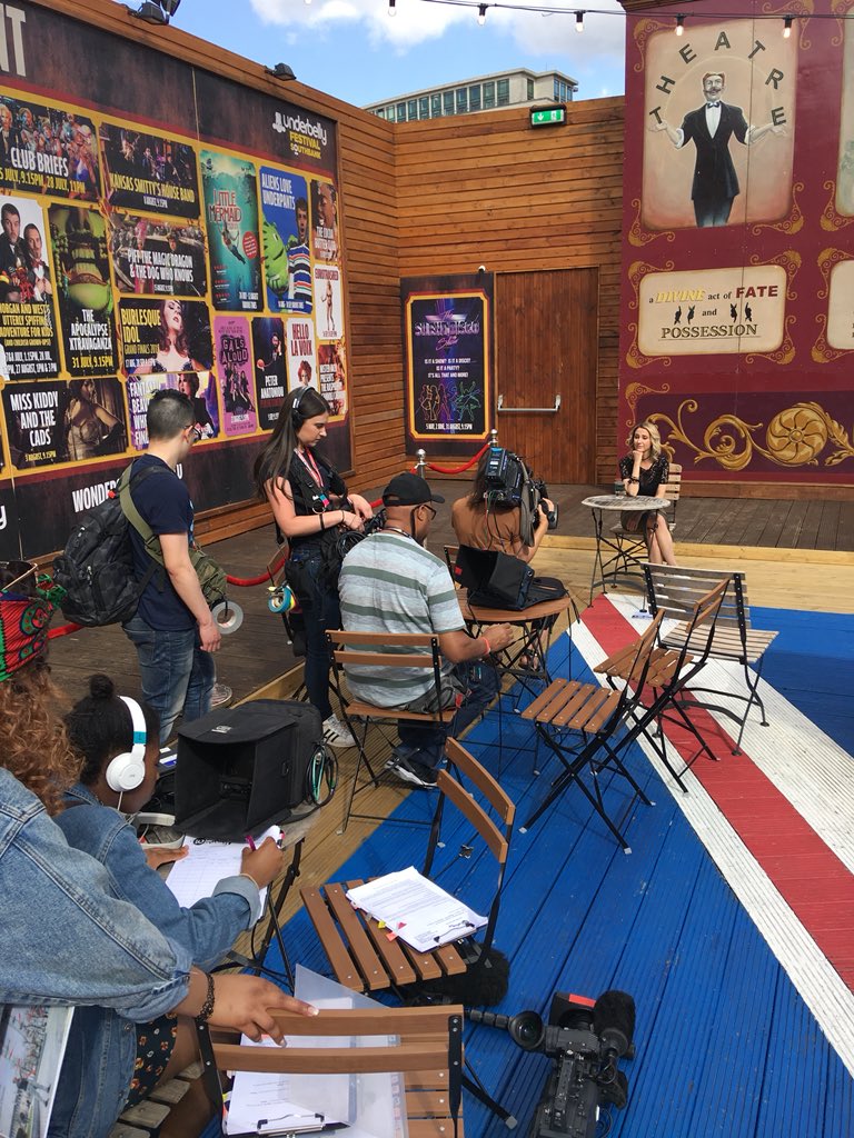 Filming has begun with @presenterbuffy at the CIRCUS 🎪 #WhatsUpTV #ShowUsYourCircusSkills #CircusInTheSun