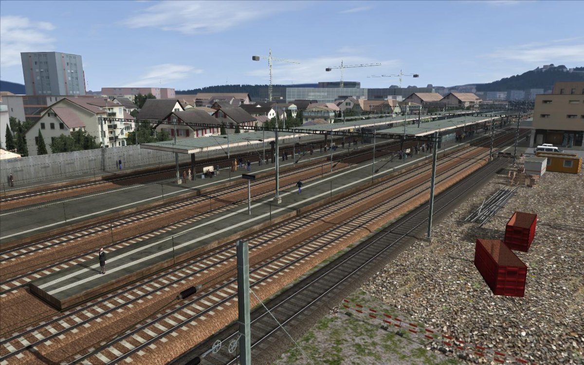 MSTSxxB42's tweet photo. Bahnhof Lenzburg ist (endlich) geschafft... - #Railworks / #TS2017 https://t.co/7QYR4eS3QD