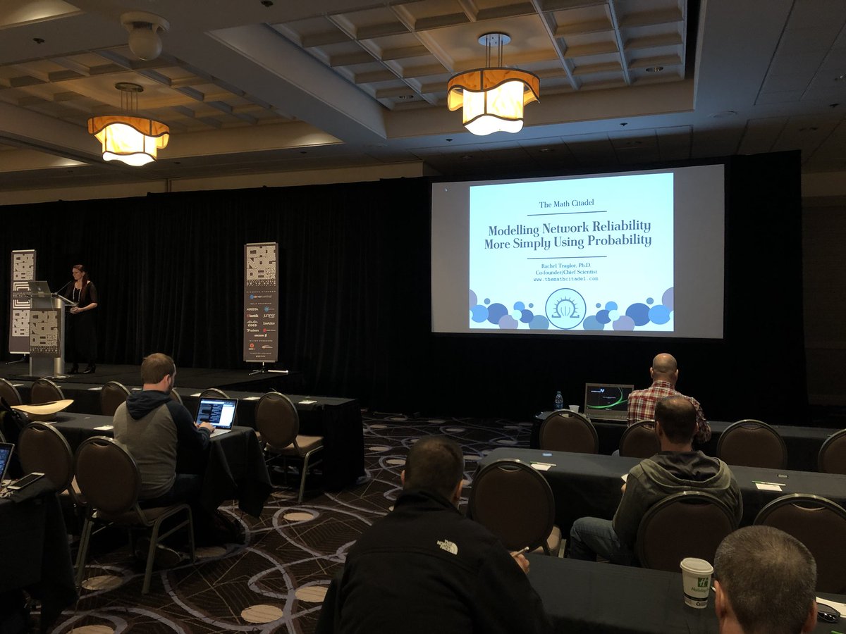 Jason_Gooley's tweet photo. @Mathpocalypse is presenting on the Probability of Network Failure!!! @_CHINOG_ #chinog08 @tomkac_net @VincentCelindro @brianmcgahan https://t.co/PkS0EPNwas