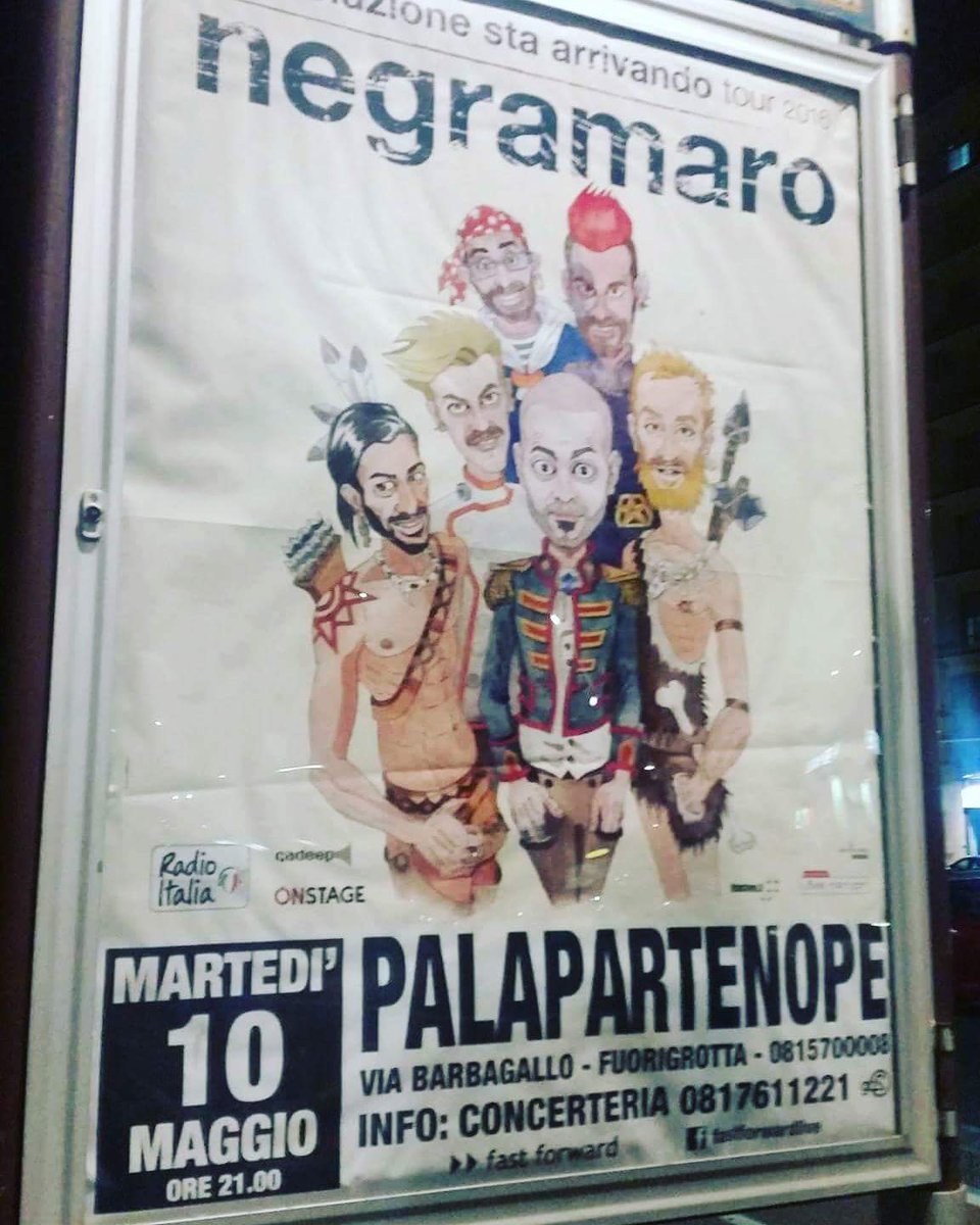 negramantosa's tweet photo. #napoli #1maggio2016 io c'ero! โฅ๏ธ @Negramaro @andro_id_ @IlMattinoFoggia https://t.co/YXyYmI8ZTe