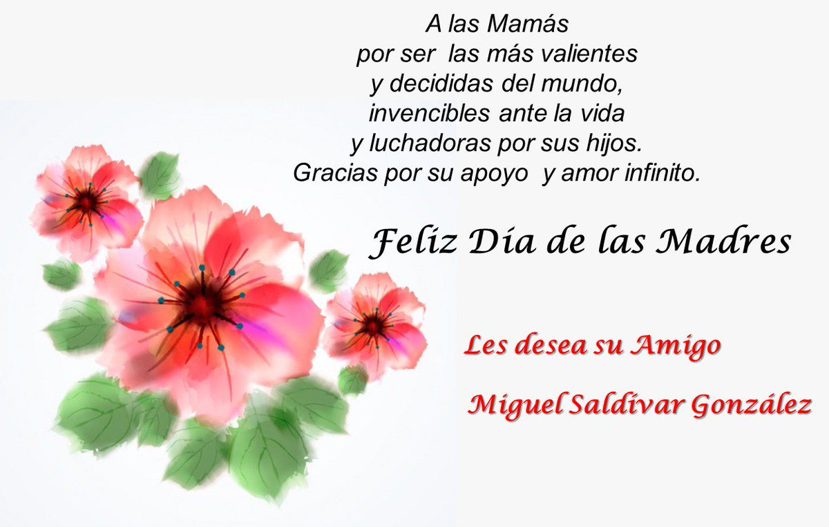 msaldivar2018's tweet photo. Mis mejores deseos #FelizDiaDeLasMadres https://t.co/mxCfGlMOnd