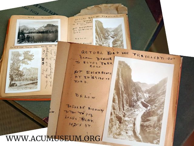 ACUMuseum's tweet photo. Effie Eldridge attended Estes Park Conference with her husband Jerome, a delegate from DC. She stuffed this scrapbook with mementos of her trip: autographs from attendees, photos of the West, and campfire songs re-written to reflect @CUNA themes. #cuhistory https://t.co/SyZr0el0r3