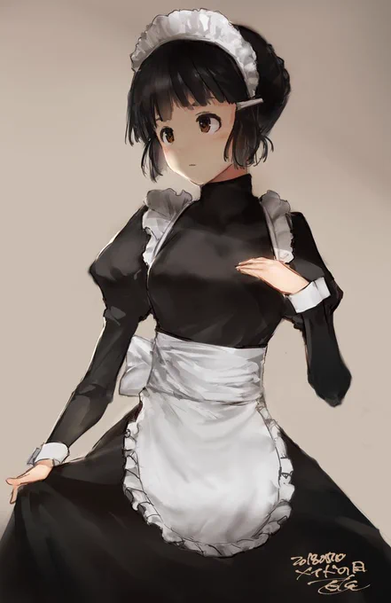 間に合わなかったけどメイドの日妙高さん 