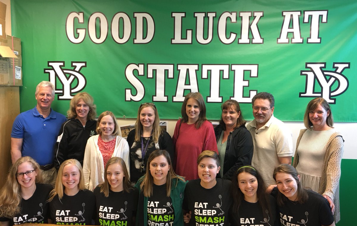 YorkAthletics's tweet photo. Badminton
Good luck at State!  
Go Dukes!
@YorkD205 https://t.co/VqEeBlrTEW